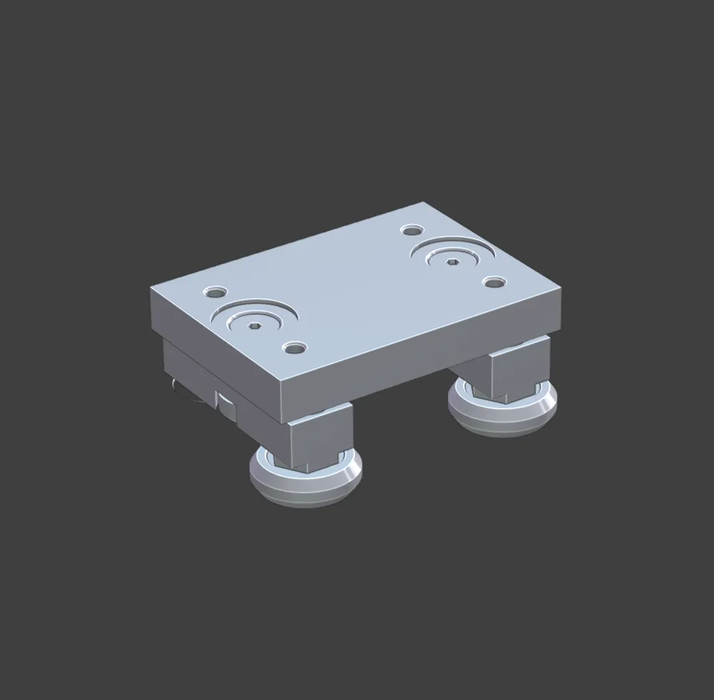 Clay render model with simple materials